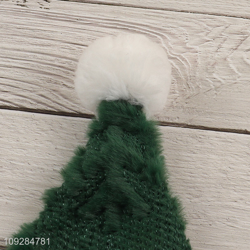 Yiwu market green christmas hat Santa hat for sale