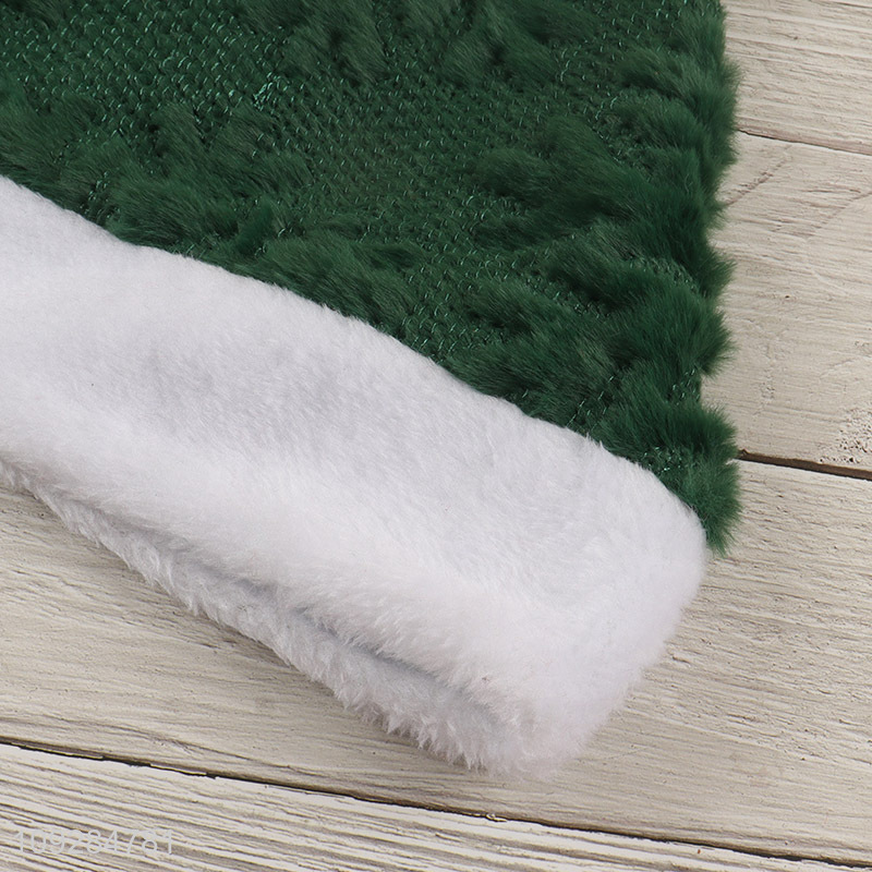 Yiwu market green christmas hat Santa hat for sale