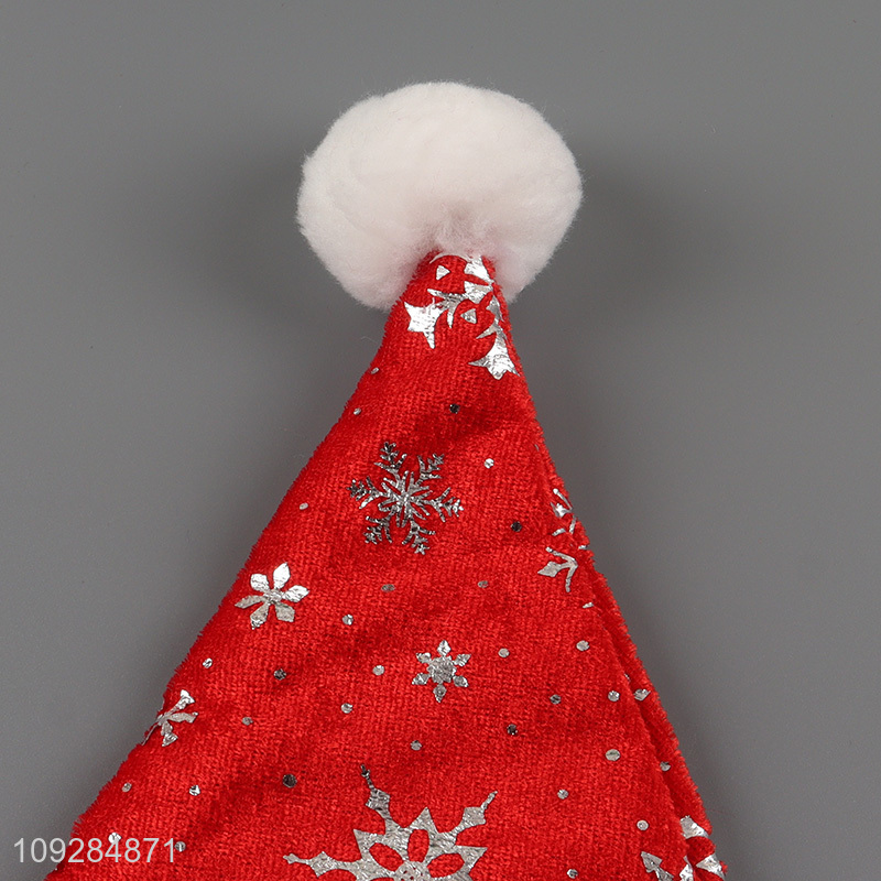 Good selling snowflakes christmas hat Santa hat wholesale