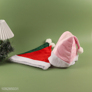 Popular products multicolor christmas hat Santa hat for sale