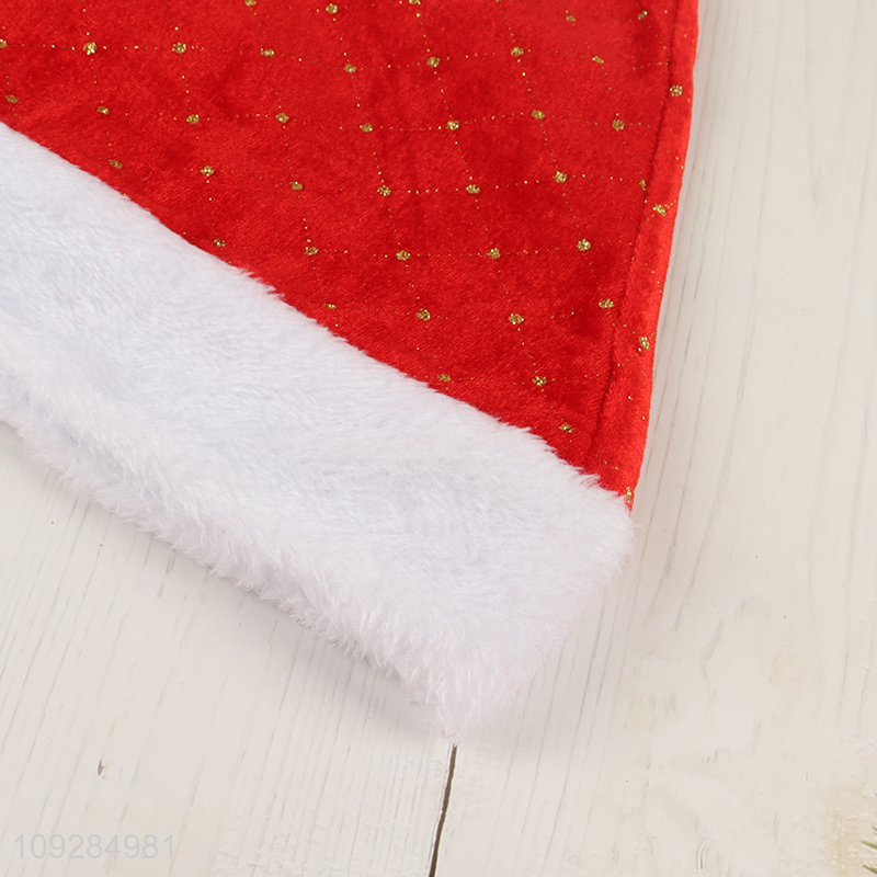 Best selling red polyester christmas hat Santa hat
