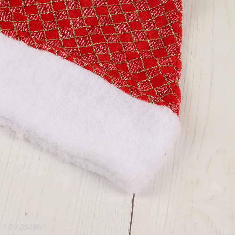 Top sale polyester party supplies christmas hat Santa hat