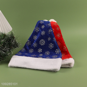 Yiwu market multicolor snowflakes christmas hat Santa hat