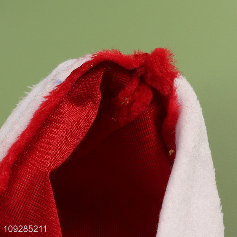 Good sale multicolor plush party christmas hat Santa hat