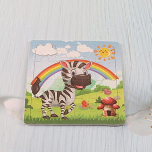 Top quality animal series wooden puzzle toys educational toys