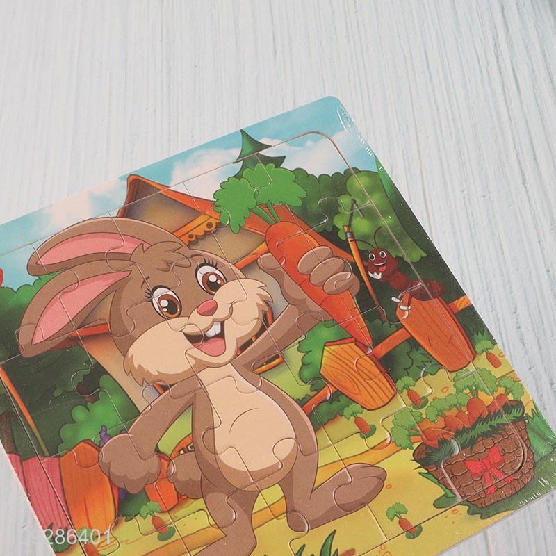Good sale cartoon rabbit wooden puzzle toys educational toys