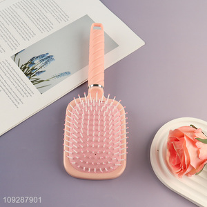 Online wholesale rectangle hair comb hair brush with makeup mirror