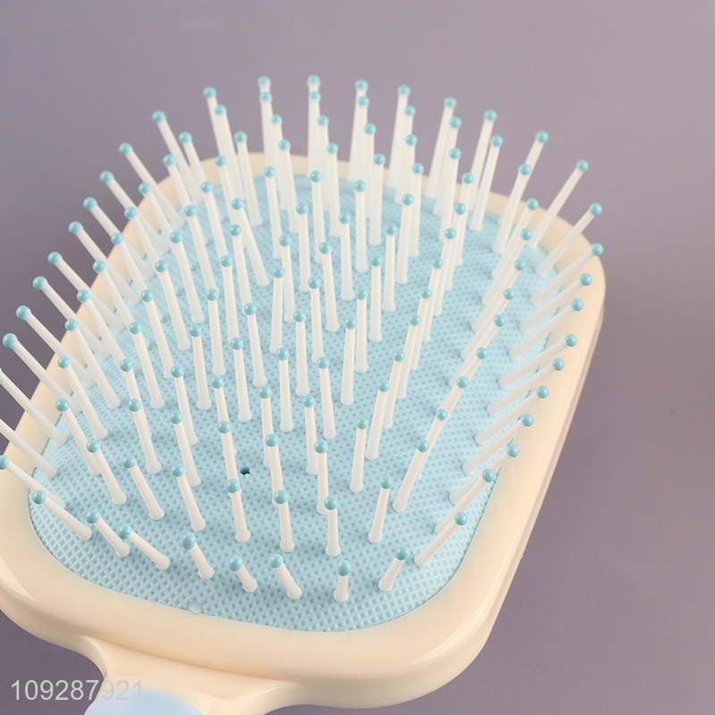 Top quality rectangle hair comb hair brush with makeup mirror