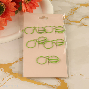 China products 5pcs iron paper clips set for stationery