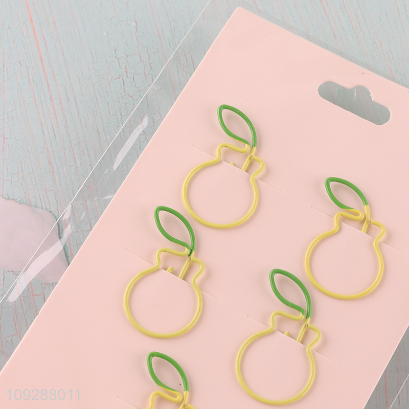 Factory price creative 5pcs iron paper clips set