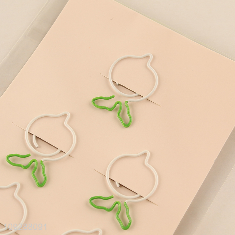 Factory price 5pcs school office iron paper clips set