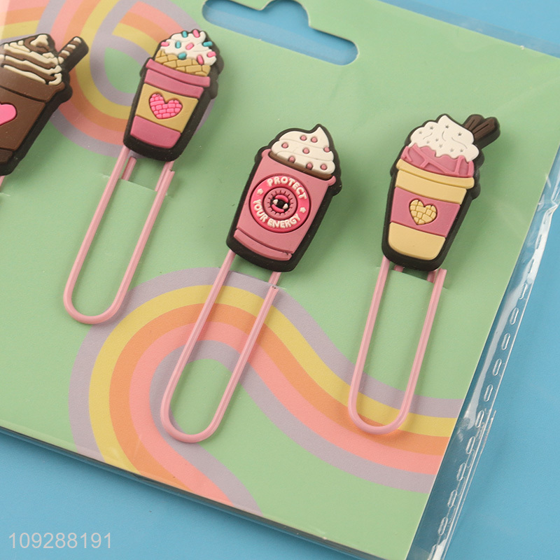Low price dessert series iron paper clips set for sale
