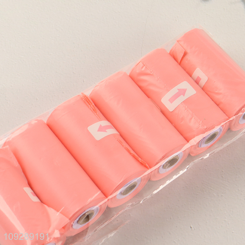 Hot selling disposable portable pet garbage bag set