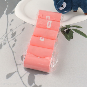 Hot selling disposable portable pet garbage bag set