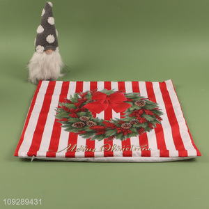 China wholesale square christmas series polyester pillow case