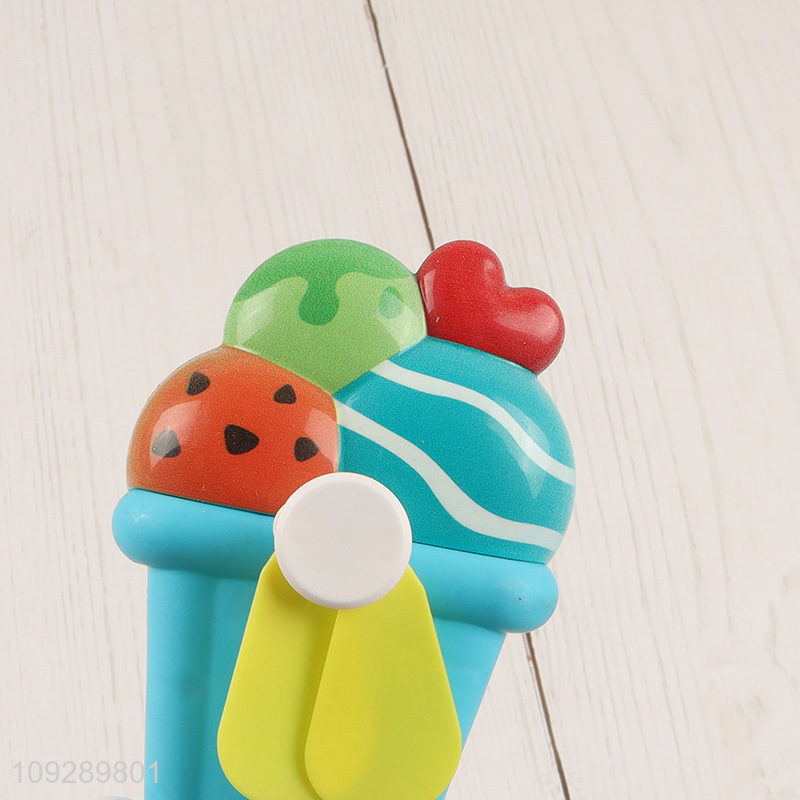 Good sale ice cream shape cartoon handheld fan
