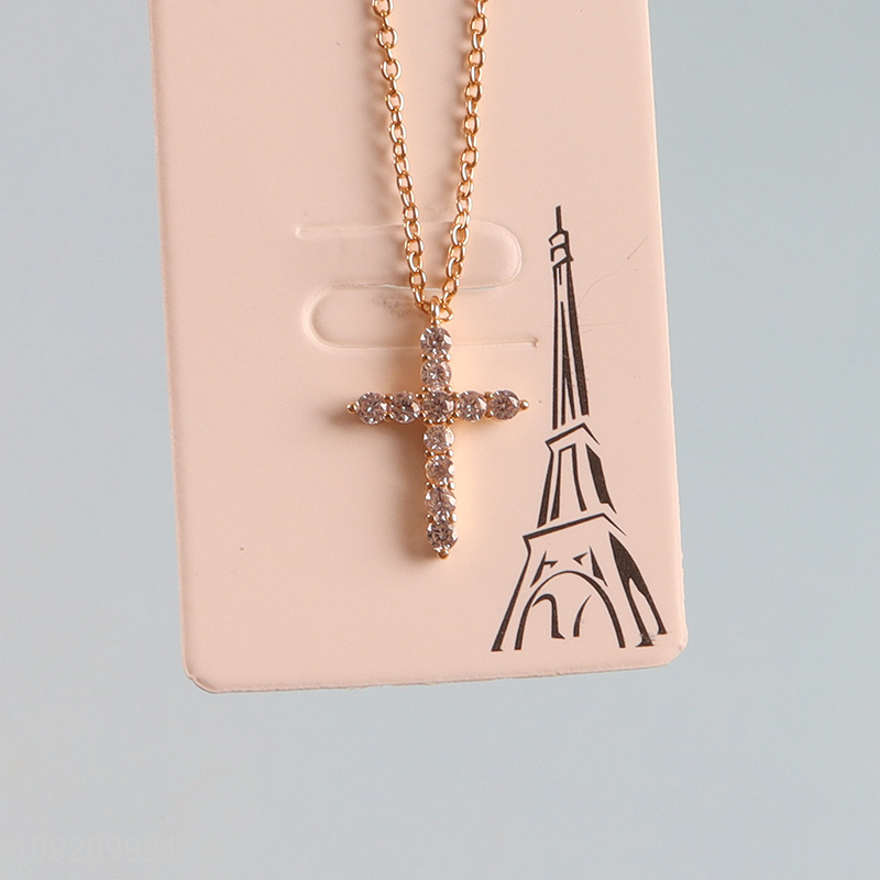 Online wholesale delicate women copper necklace fashion jewelry