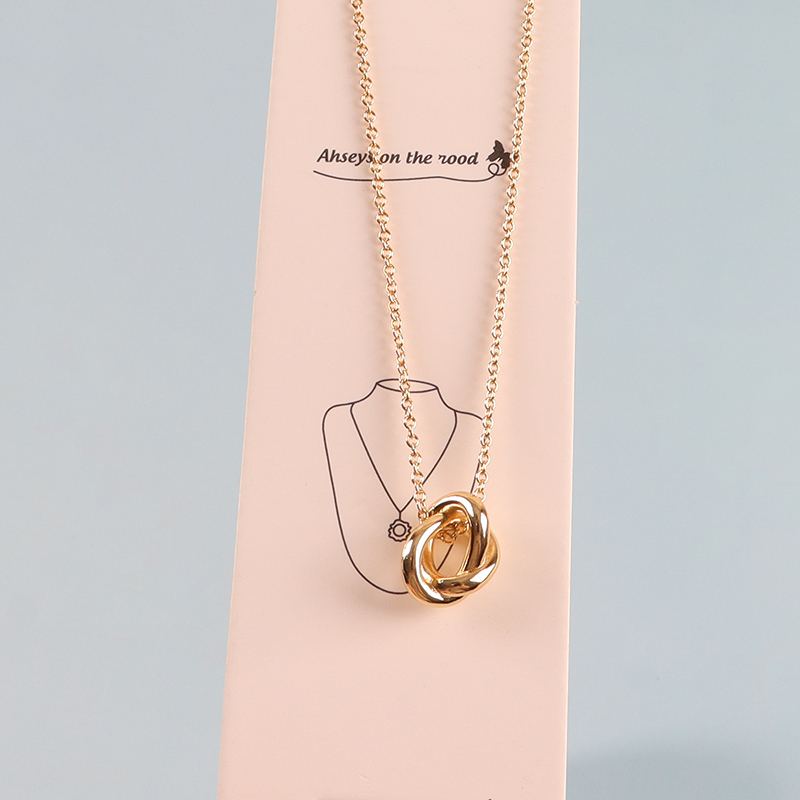 Popular products golden copper necklace fashion jewelry