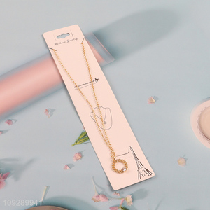 New product women ladies copper necklace fashion jewelry