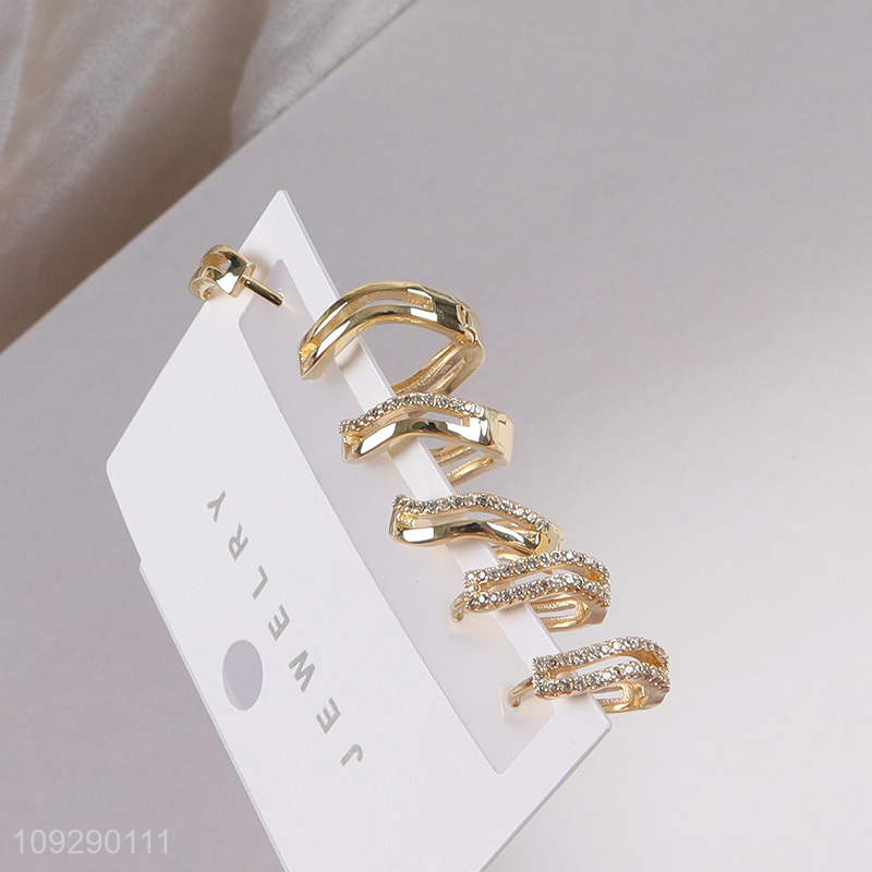 Low price copper fashion jewelry earrings ear studs set