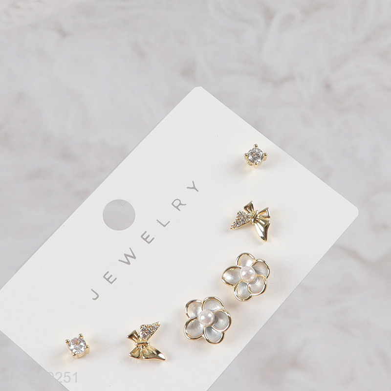 Hot products delicate fashion jewelry earrings ear studs set