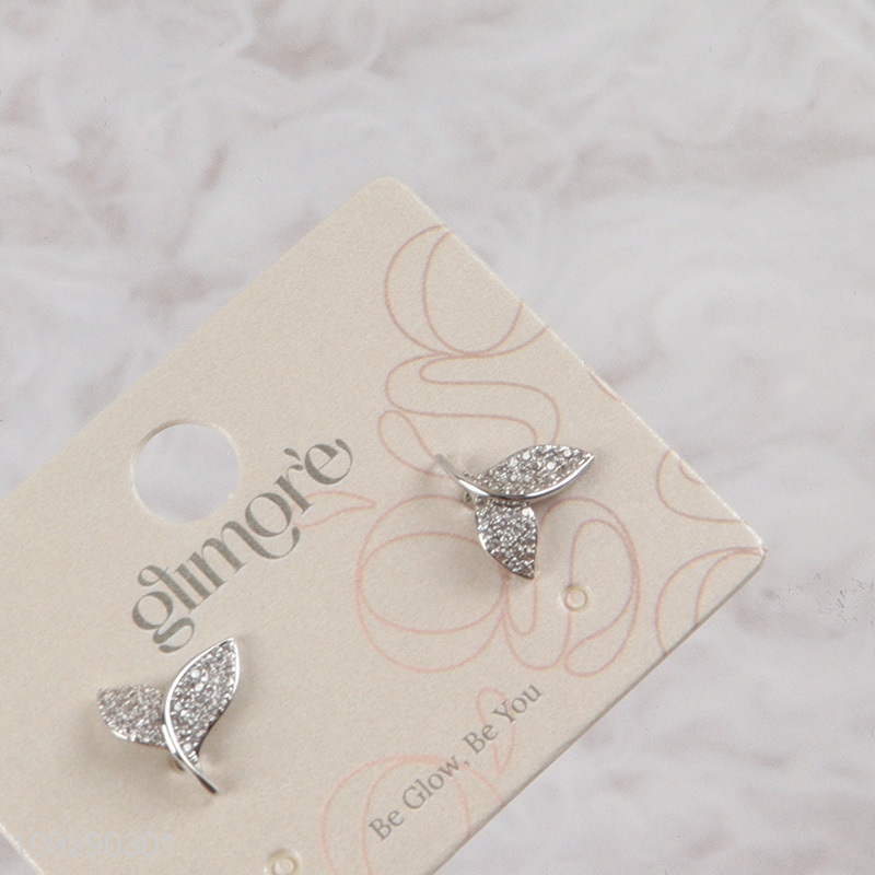 Hot products silver fashion jewelry earrings ear studs