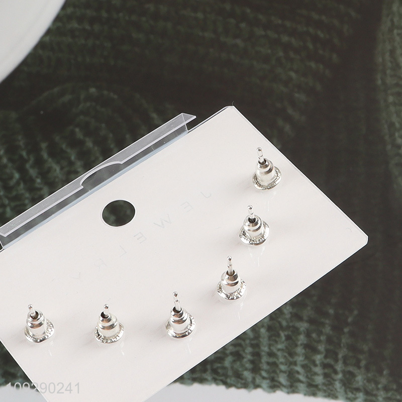 Top sale fashion jewelry earrings ear studs set for women
