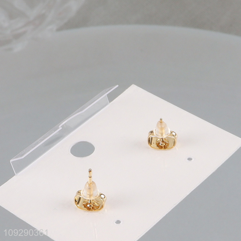 Low price rose flower fashion jewelry earrings ear studs