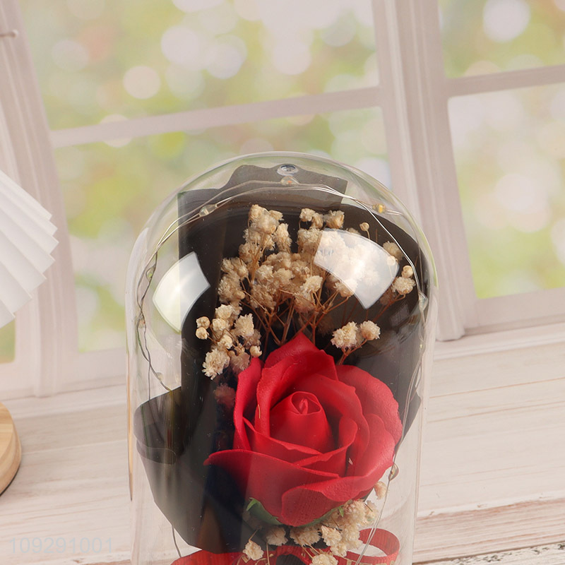 Top products bear flower Valentine's Day gift with lights