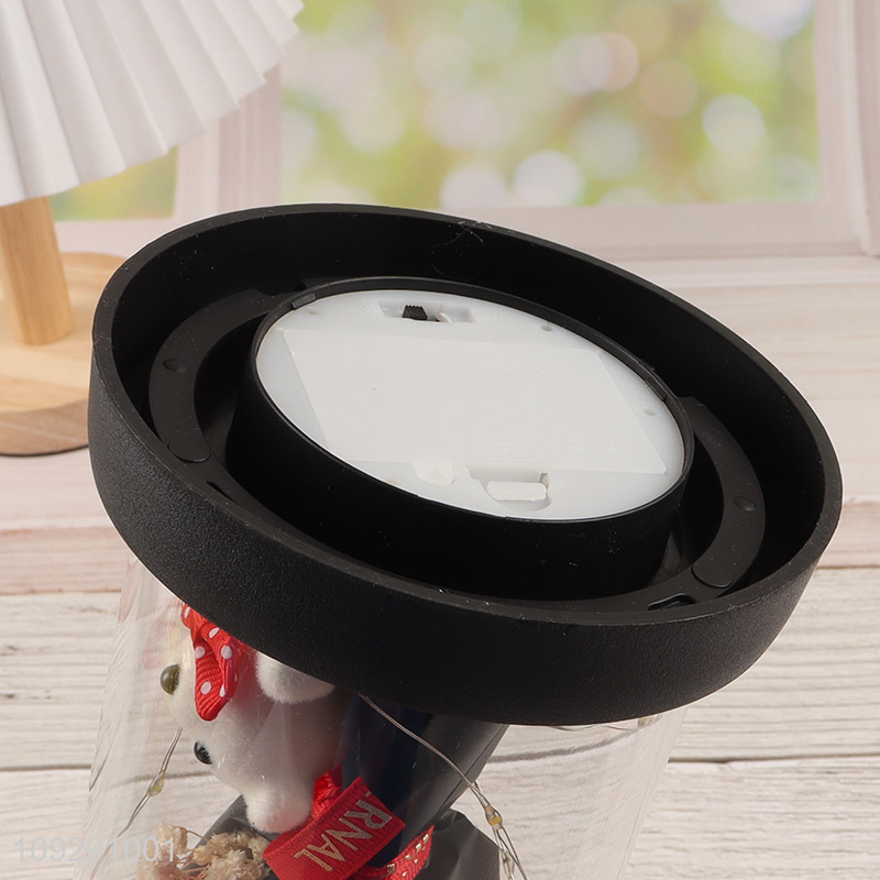 Top products bear flower Valentine's Day gift with lights