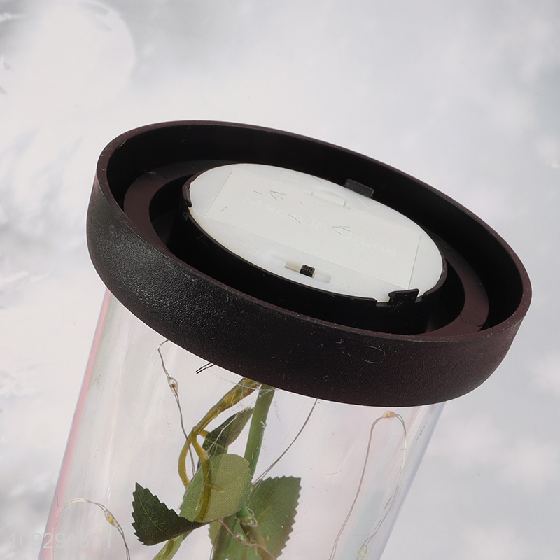 Popular product rose flower ornament lights Valentine's Day gift for tabletop
