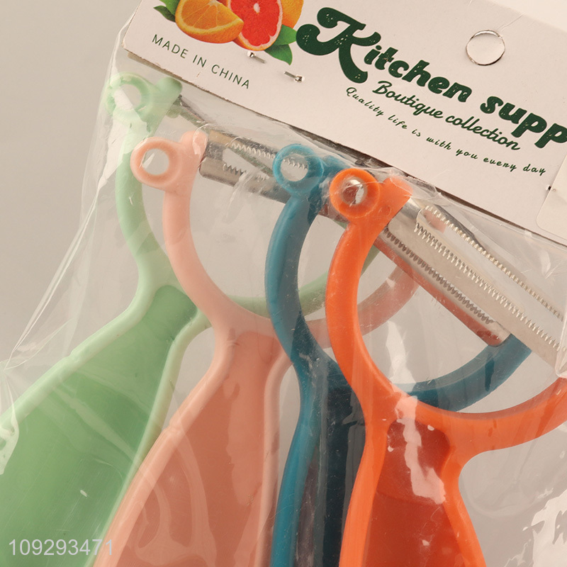 Yiwu market 4pcs kitchen gadget vegetable peeler set