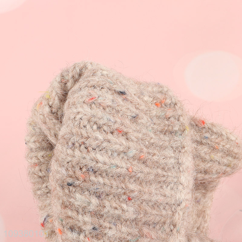 Factory price warm thickened knitted hat beanies hat