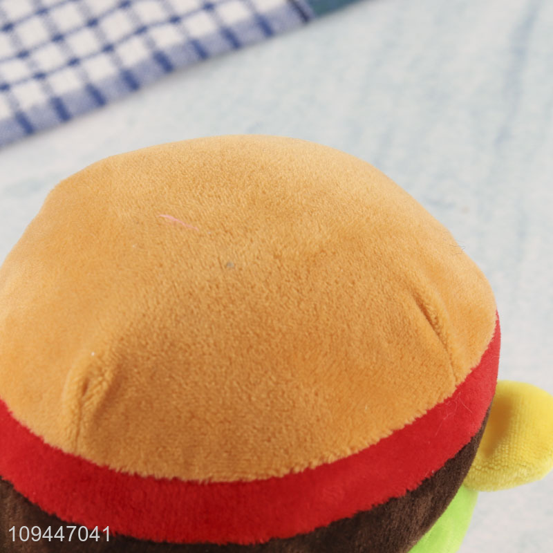 Popular products hamburger shape pet chew toys