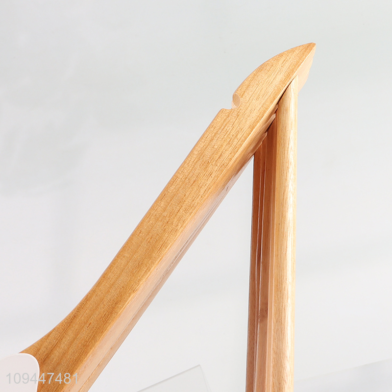 China factory natural wood clothes hanger coat hanger